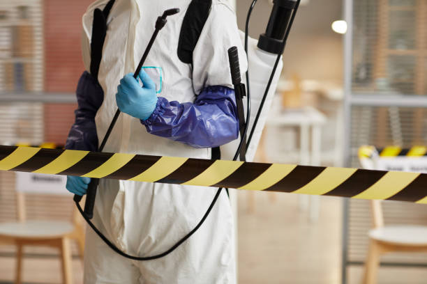 Professional Biohazard Cleanup technician working in Pleasant Dale, NE